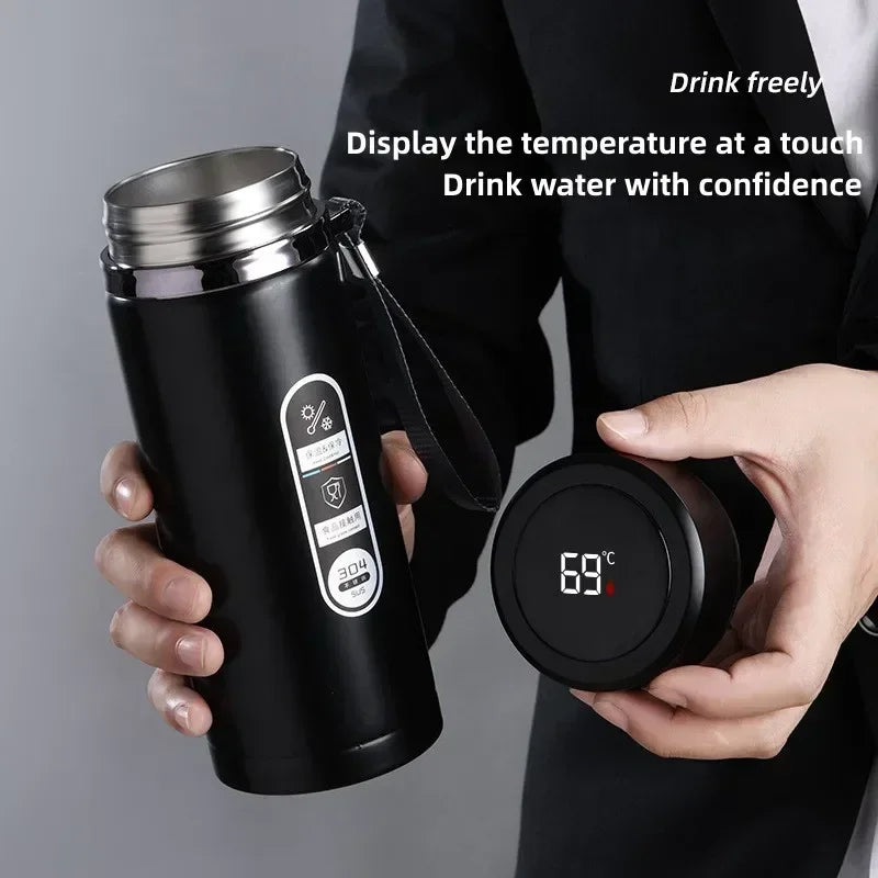 LED Temp Display Thermos Bottle