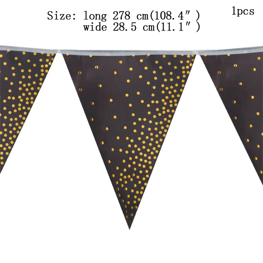 Black & Gold Party Set