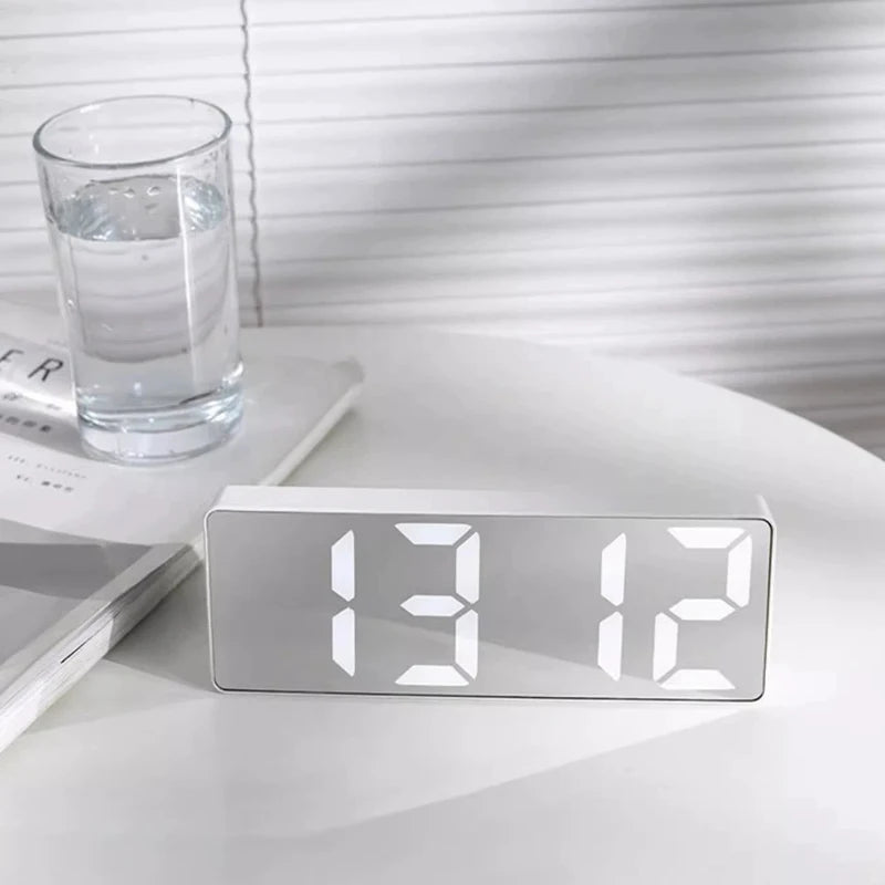 LED Mirror Alarm Clock