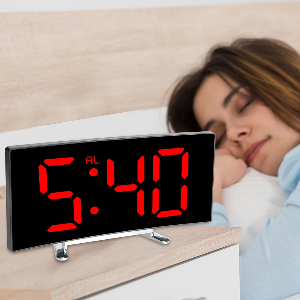 LED Mirror Alarm Clock