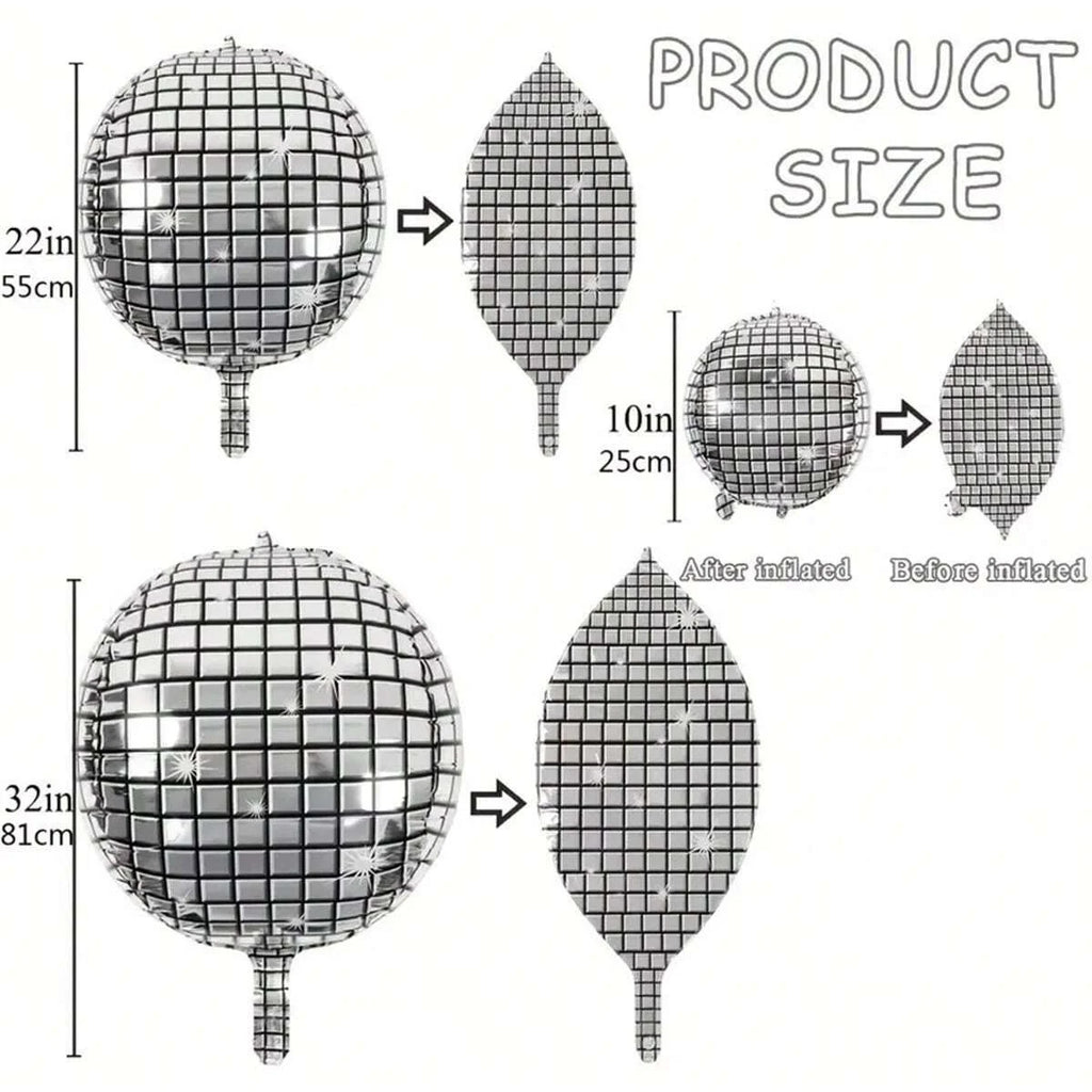 Silver Disco Ball Balloon