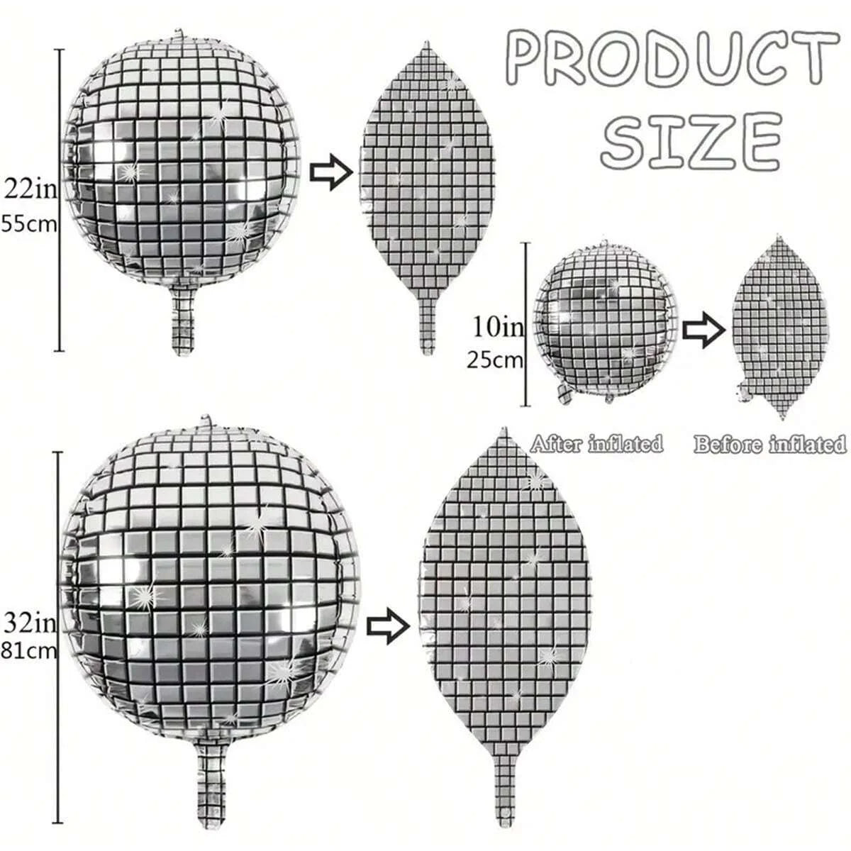 Silver Disco Ball Balloon