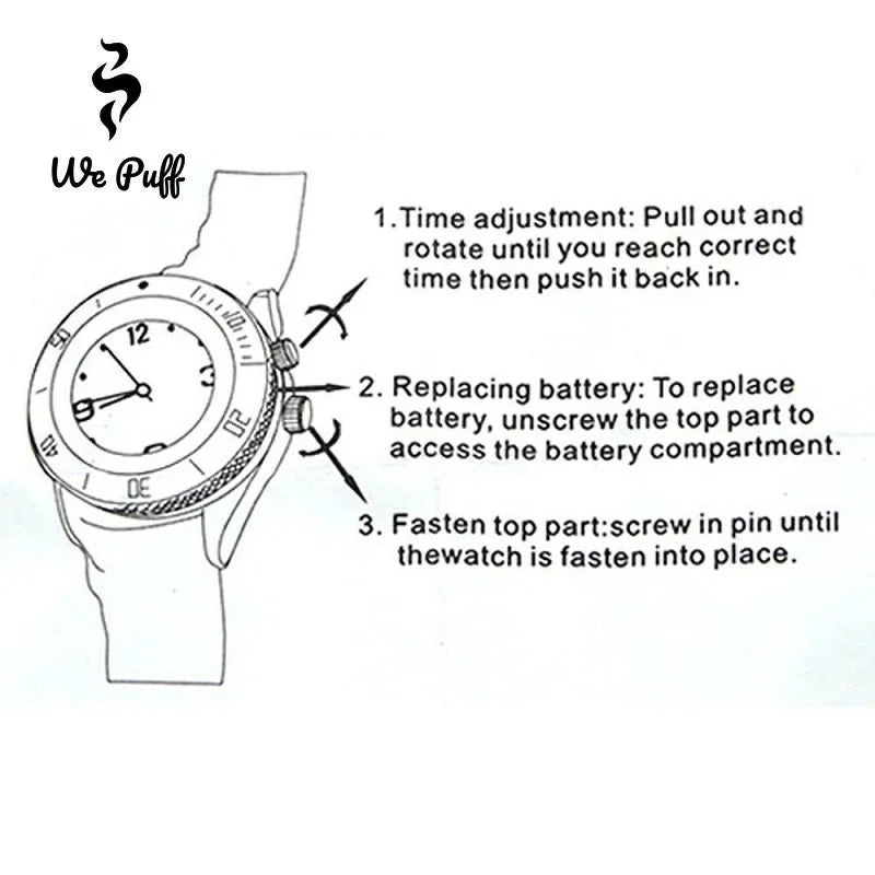WE PUFF Wristwatch Herb Grinder Tool