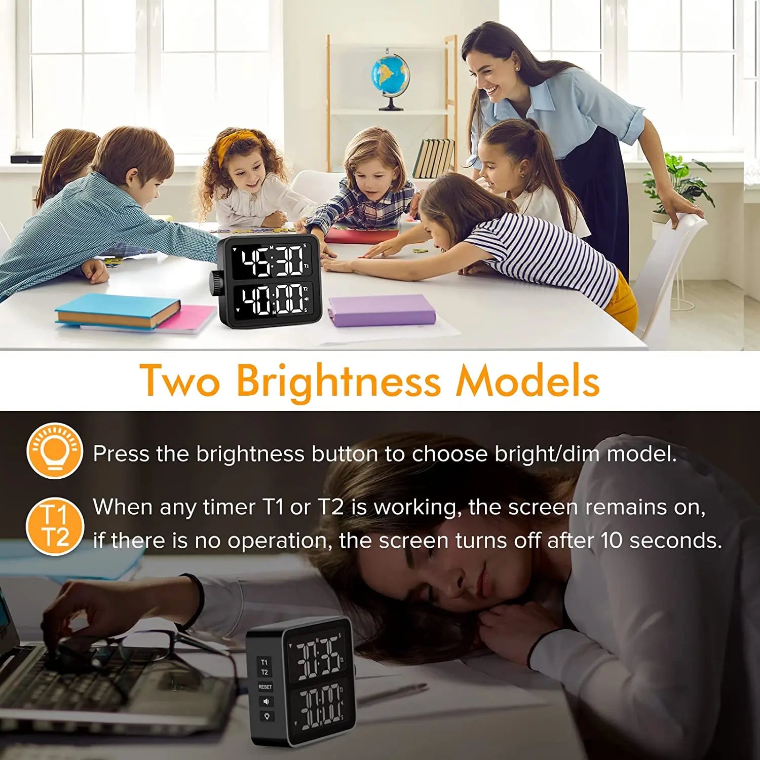 Dual Screen Digital Timer