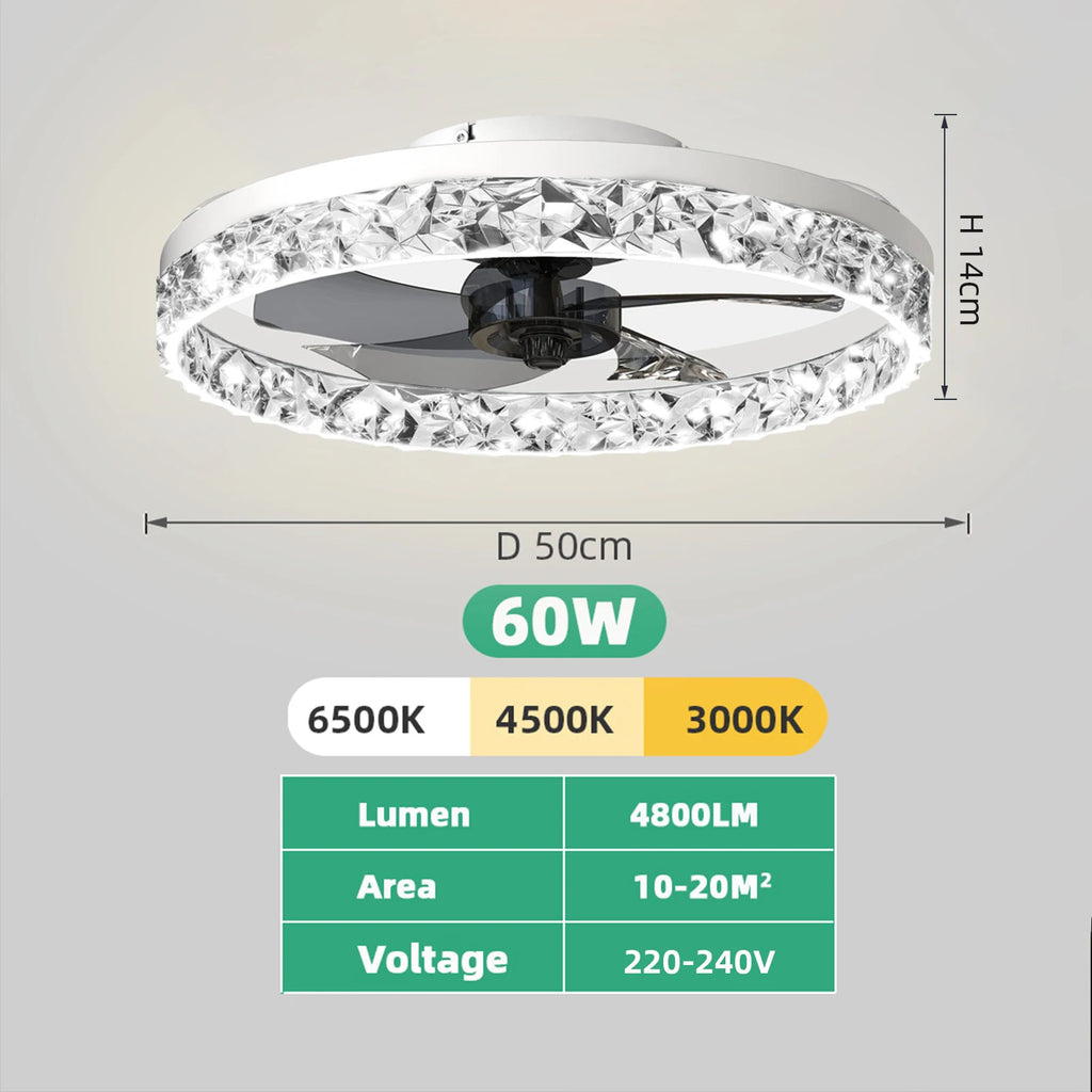 Dimmable LED Ceiling Fan Light