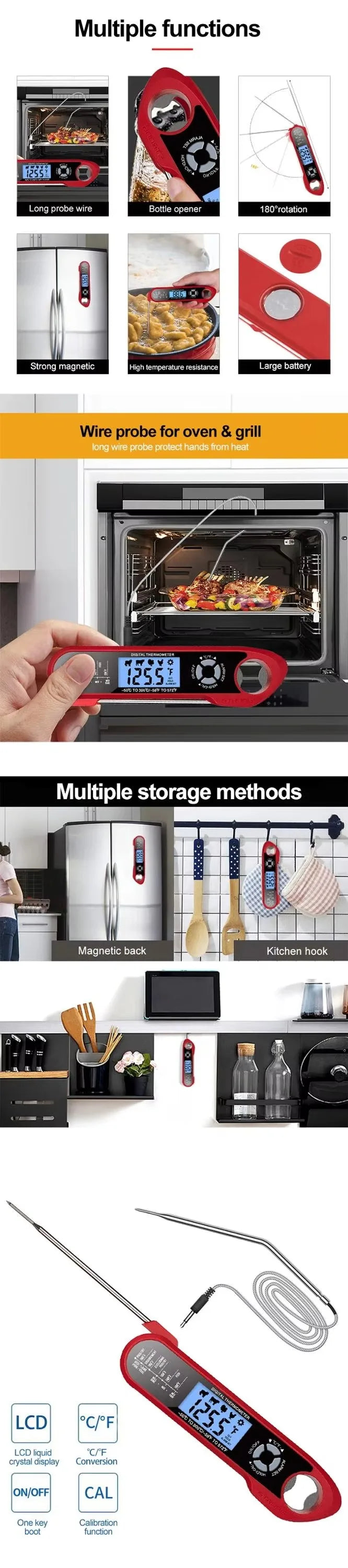Dual-Probe Digital Thermometer