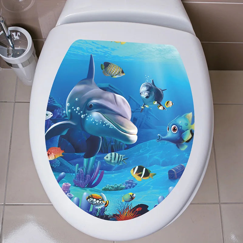 3D Toilet Lid Sticker