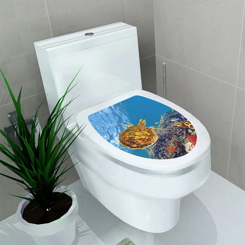3D Toilet Lid Sticker