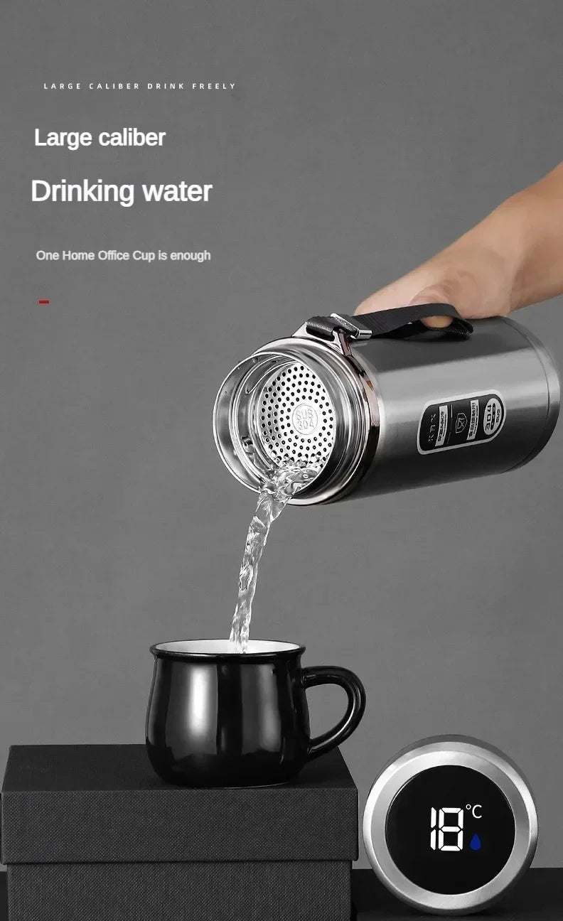 LED Temp Display Thermos Bottle