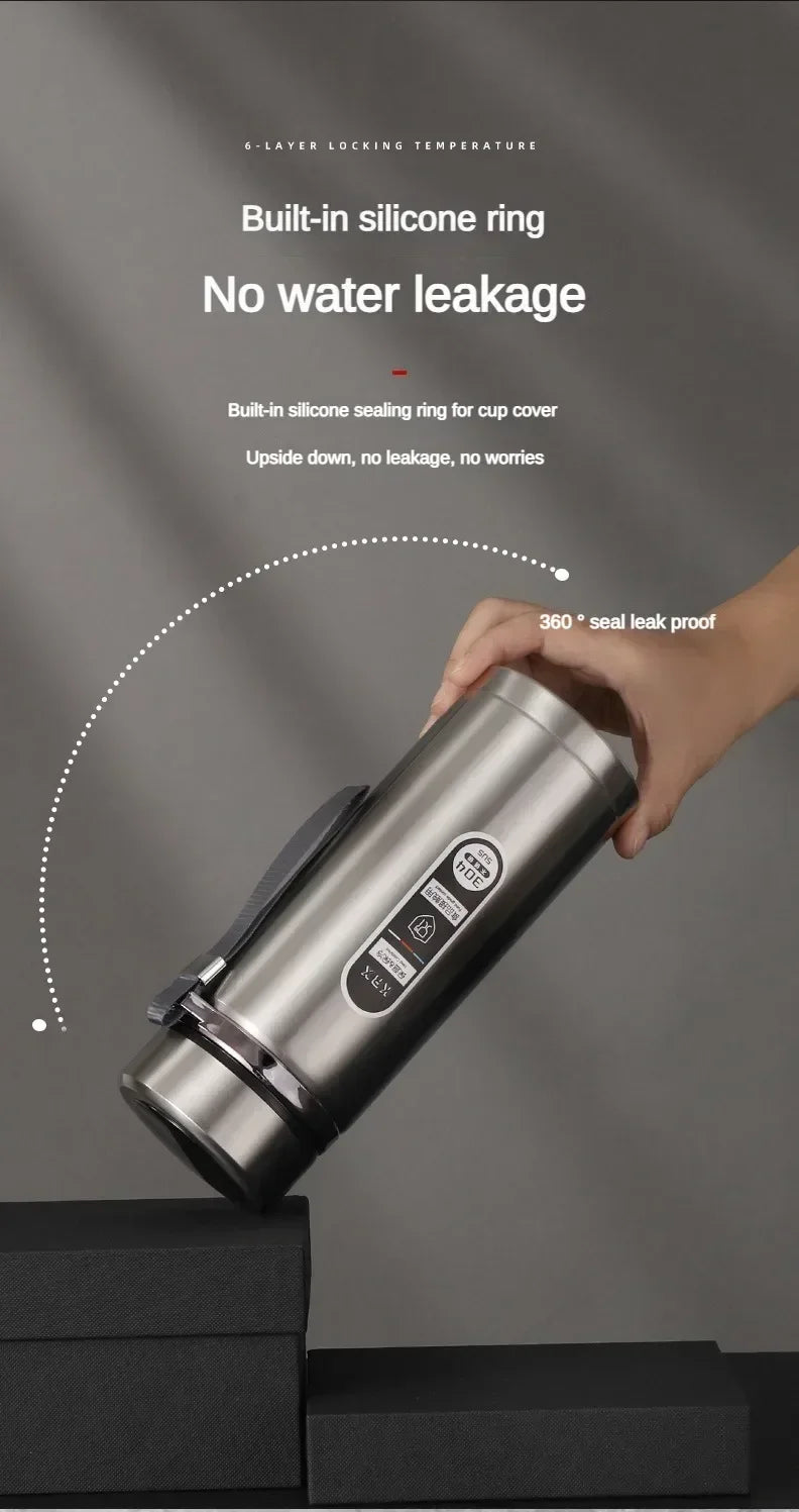 LED Temp Display Thermos Bottle