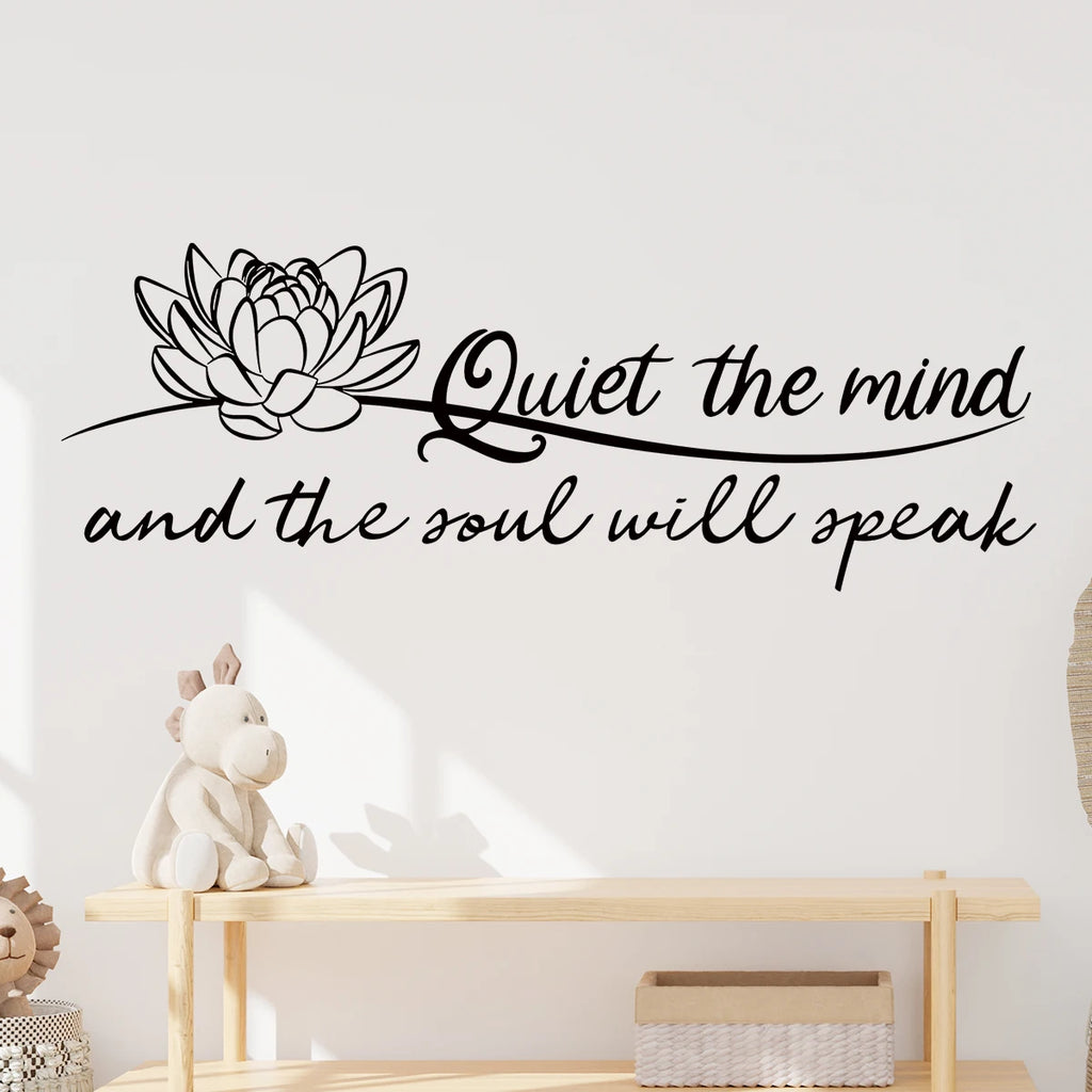 "Quiet The Mind" Wall Decals